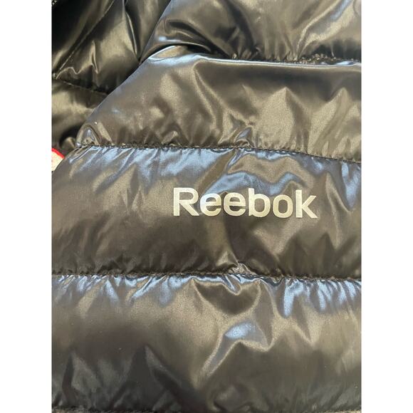 Reebok Puffy Down Coat, Packable, Black, Exc Cond, Warm, Trendy, 2XL - Picture 4 of 7